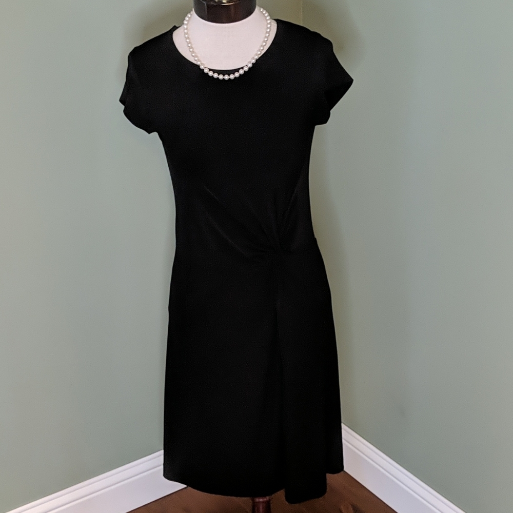TAYLOR black midi dress